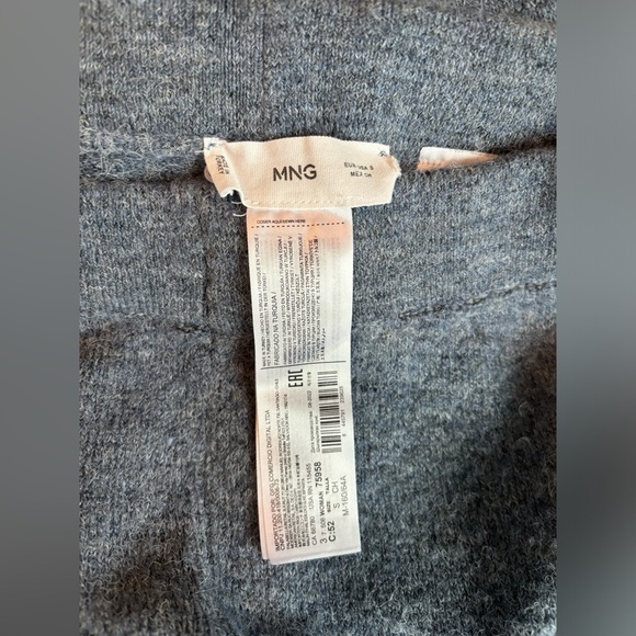 Mango Knit Pants Blue Gray size small - Picture 3 of 3